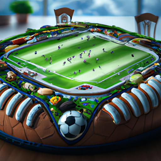 חלק מרכזי מרשים, כמו אצטדיון עוגה או חטיפים בצורת כדורגל