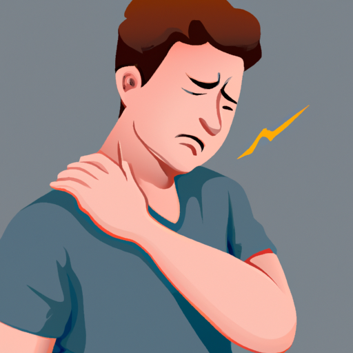 תמונה של אדם שחווה תסמינים נפוצים של צליפת שוט כמו כאבי צוואר ונוקשות