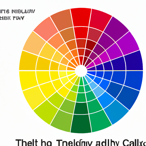 תרשים הממחיש את גלגל הצבעים ואת תורת הצבעים