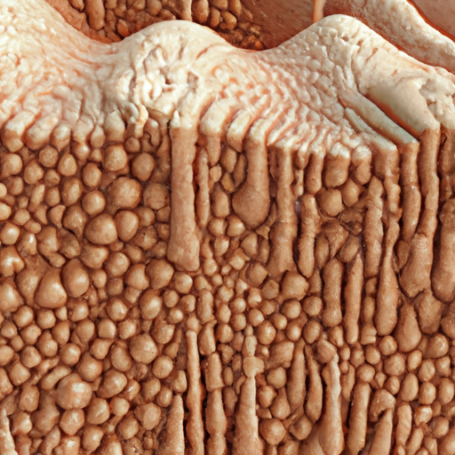 תמונה מיקרוסקופית המציגה את שכבות העור המזדקן