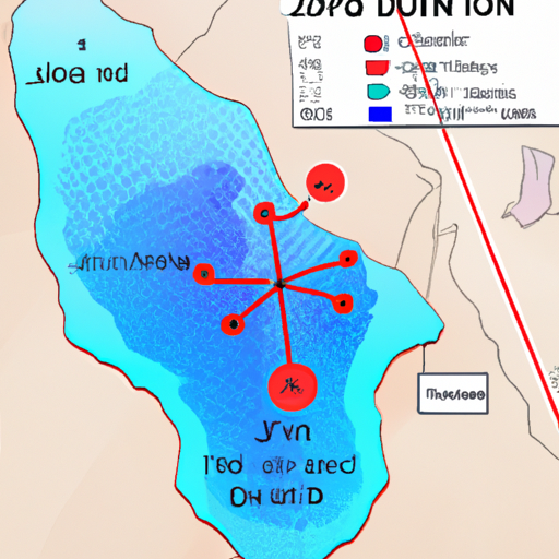 מפת מזג אוויר המשווה את דפוסי מזג האוויר בבקעת הירדן עם אזורים הרחק מהשפעת ים המלח.