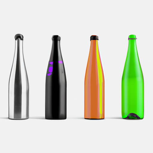 תמונה המציגה אפשרויות התאמה אישית שונות לבקבוקים ממותגים.